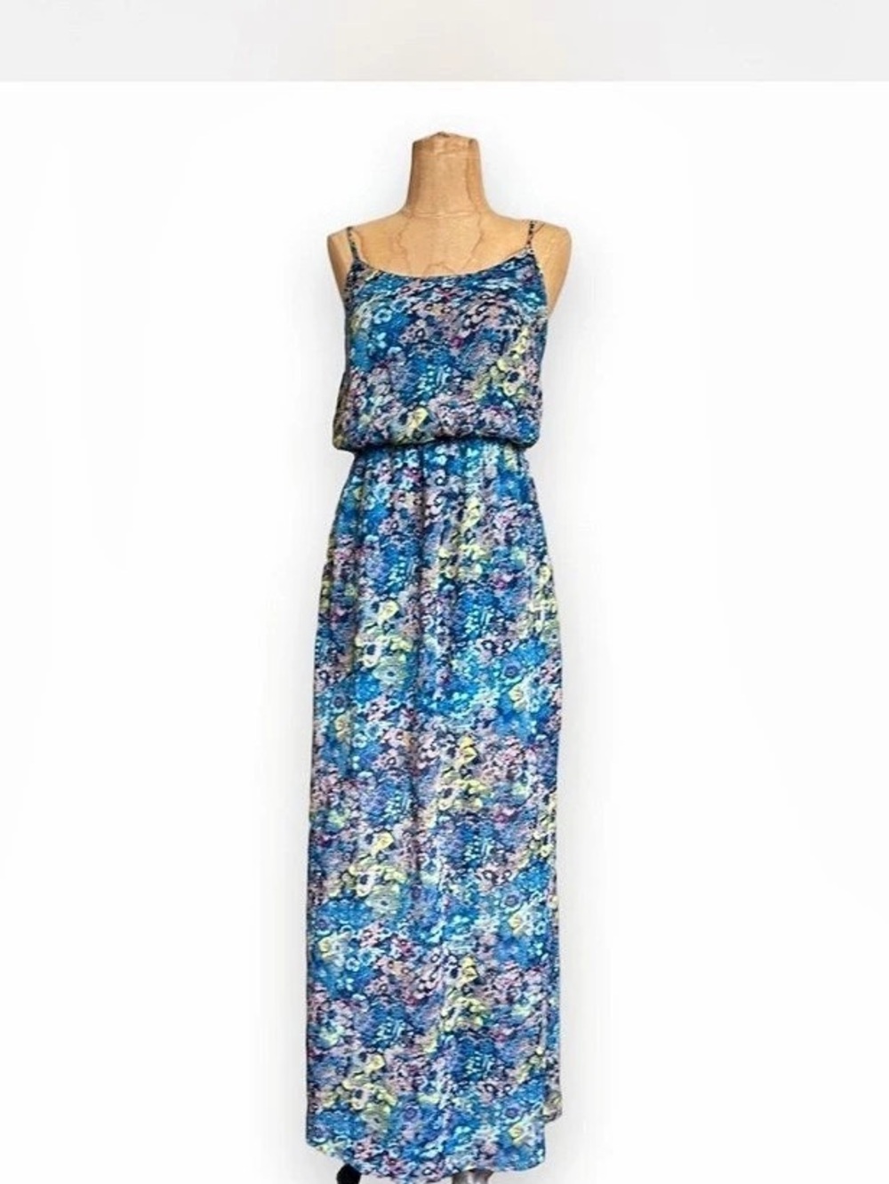 Fire Los Angeles Floral Maxi 2010s Tumblr-era bohodress!